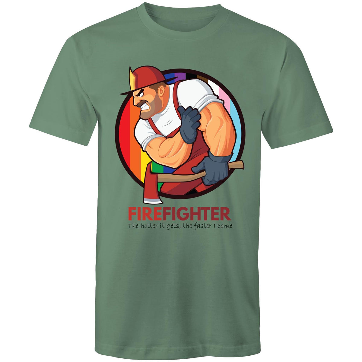 Firefighter The Hotter it Gets T-Shirt Unisex (G024)