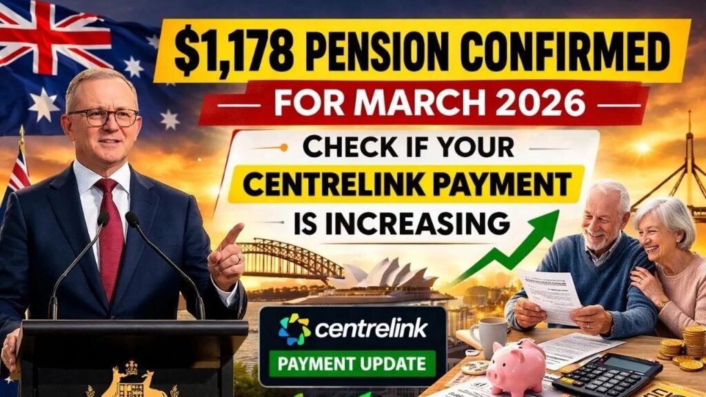 $1,178 Pension Confirmed for March 2026 — How Centrelink Payments Are Changing